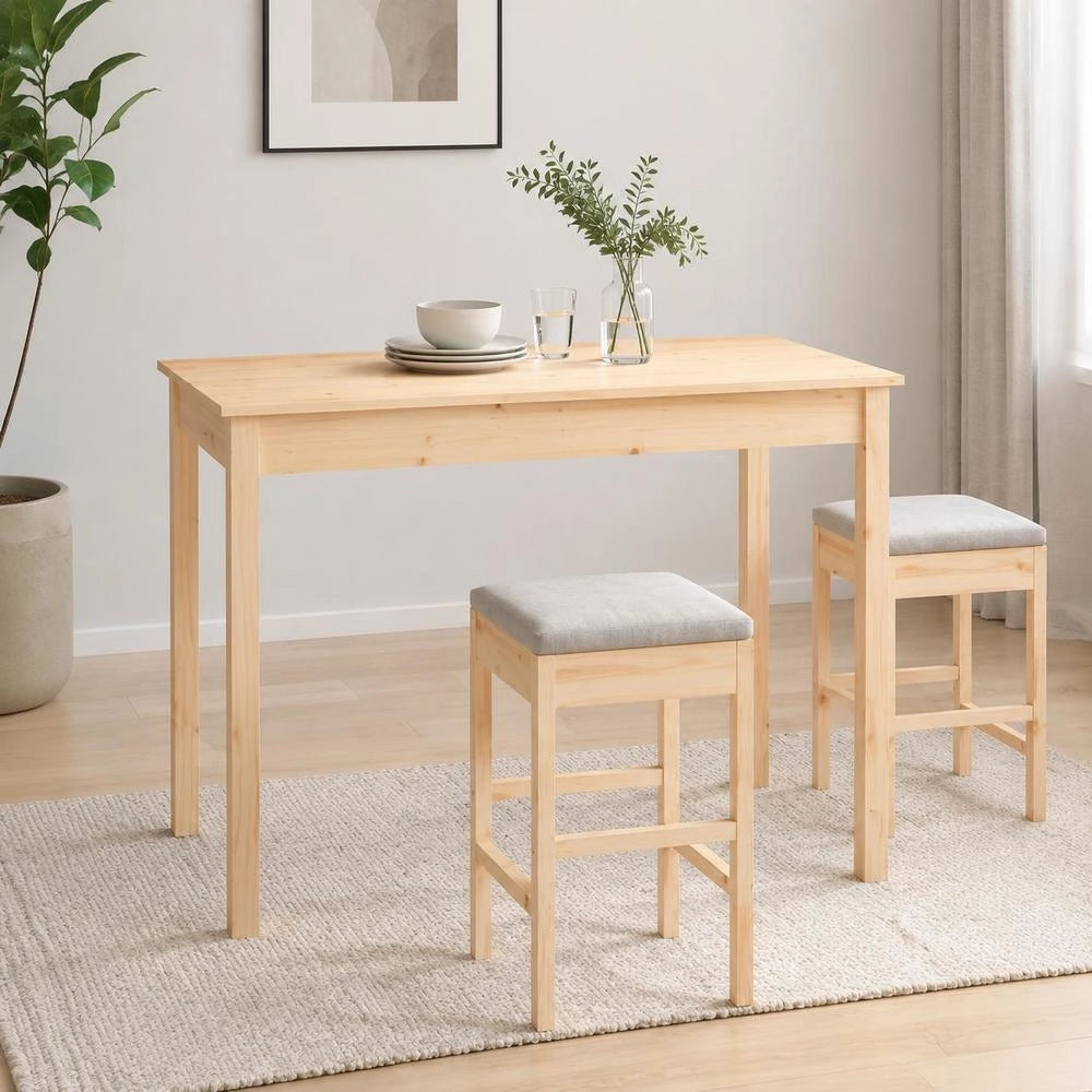 Dining Table 110x55x75 Cm Solid Pine Wood