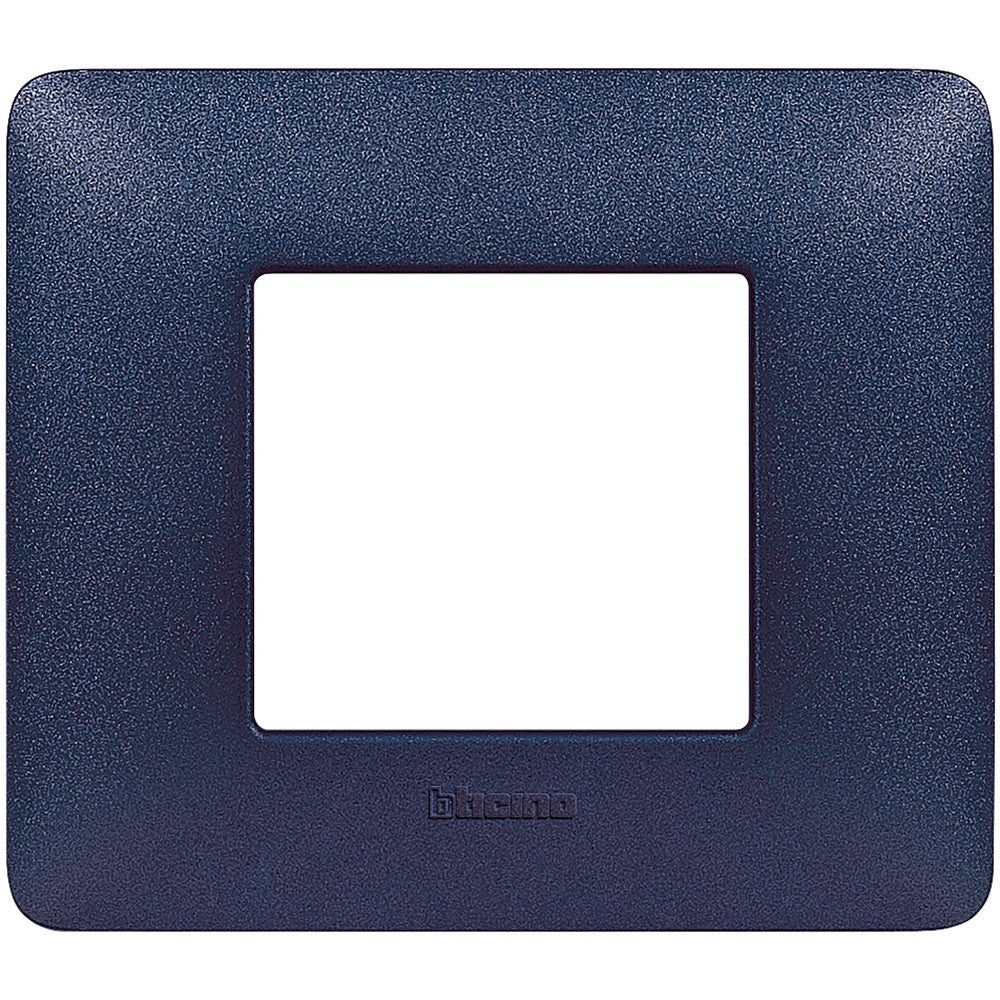 Placca Bticino Matix 2 moduli blu mercurio AM4802TBM