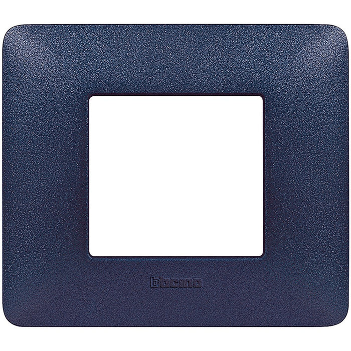 Placca Bticino Matix 2 moduli blu mercurio AM4802TBM