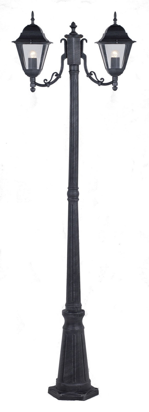 lampione "new york" h cm.200 a 2 luci cod:ferx.42820