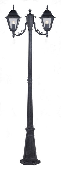 lampione "new york" h cm.200 a 2 luci cod:ferx.42820