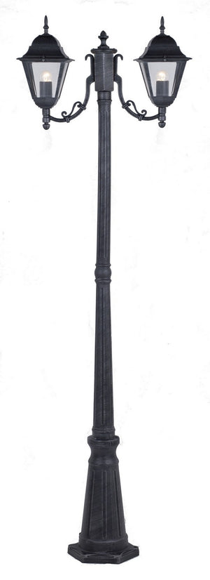 lampione "new york" h cm.200 a 2 luci cod:ferx.42820