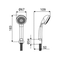 Gruppo duplex cromato ad 1 getto