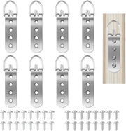 8 pezzi di appendiporta robusti per quadri pesanti/specchi, appendiporta per quadri con viti, appendiporta robusti per quadri pesanti, foto e opere d'arte