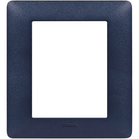 Placca Bticino Matix 3+3 moduli blu mercurio AM4826TBM