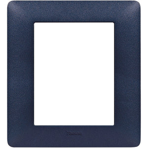 Placca Bticino Matix 3+3 moduli blu mercurio AM4826TBM