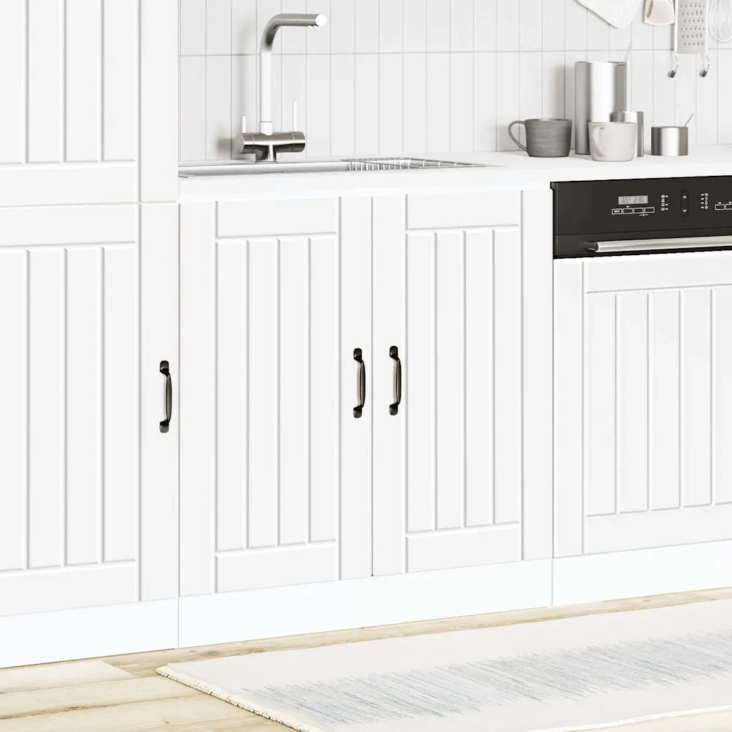 Mobile Base Lavello Lucca Bianco in Legno Multistrato 853687
