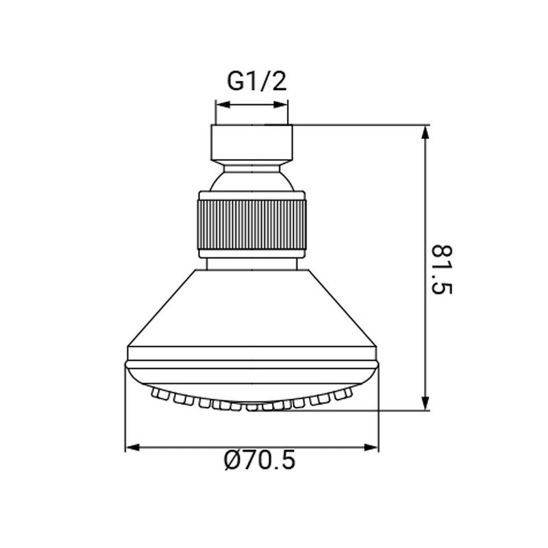 Soffione a snodo anticalcare