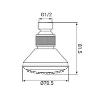Soffione a snodo anticalcare