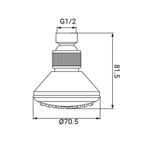 Soffione a snodo anticalcare
