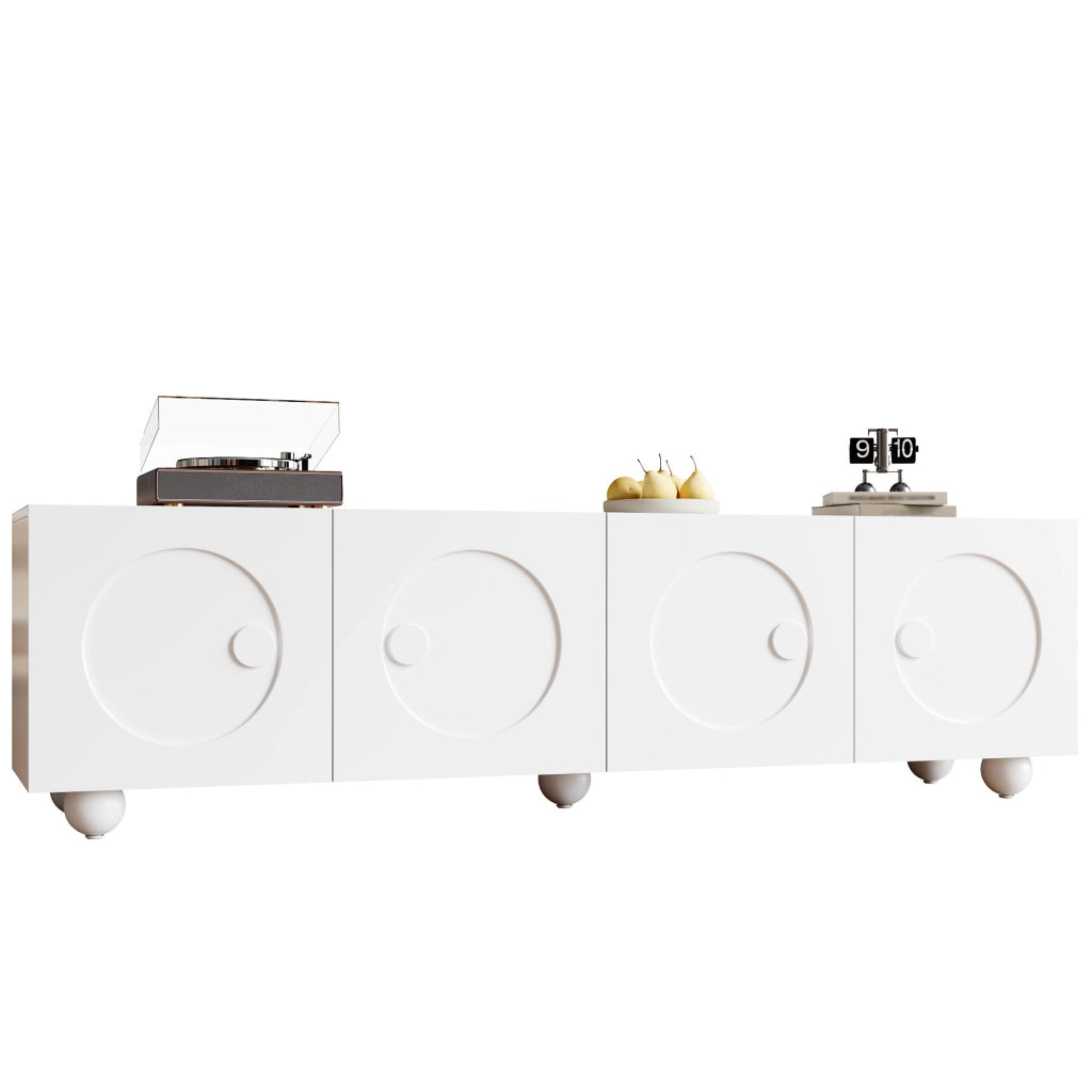 Mobile TV Moderno ¨C MINIMAL ¨C Bianco, Legno, 180x38x50 cm