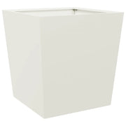 Fioriera | Cassetta per fiori | Vaso da Giardino Bianca 40x40x40 cm in Acciaio
