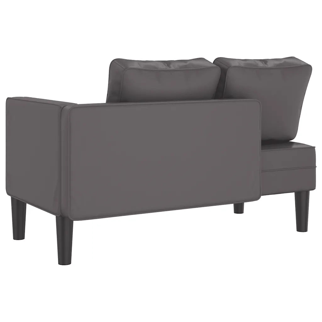 Sdraio con Cuscini Grigio in Similpelle CFW2978805