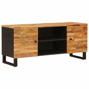 Mobile TV Marrone 105 x 33 x 46 cm Legno di mango massello