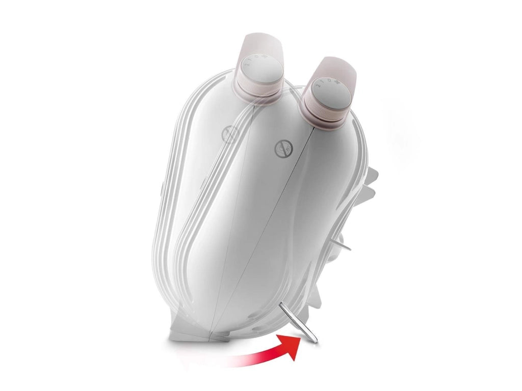 De’Longhi Termoventilatore da tavolo a 2 potenze HFS30B24.W