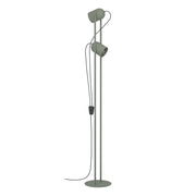 Piantana Industrial Minimal Tilston Acciaio Verde 2 Luci E14 Ip20