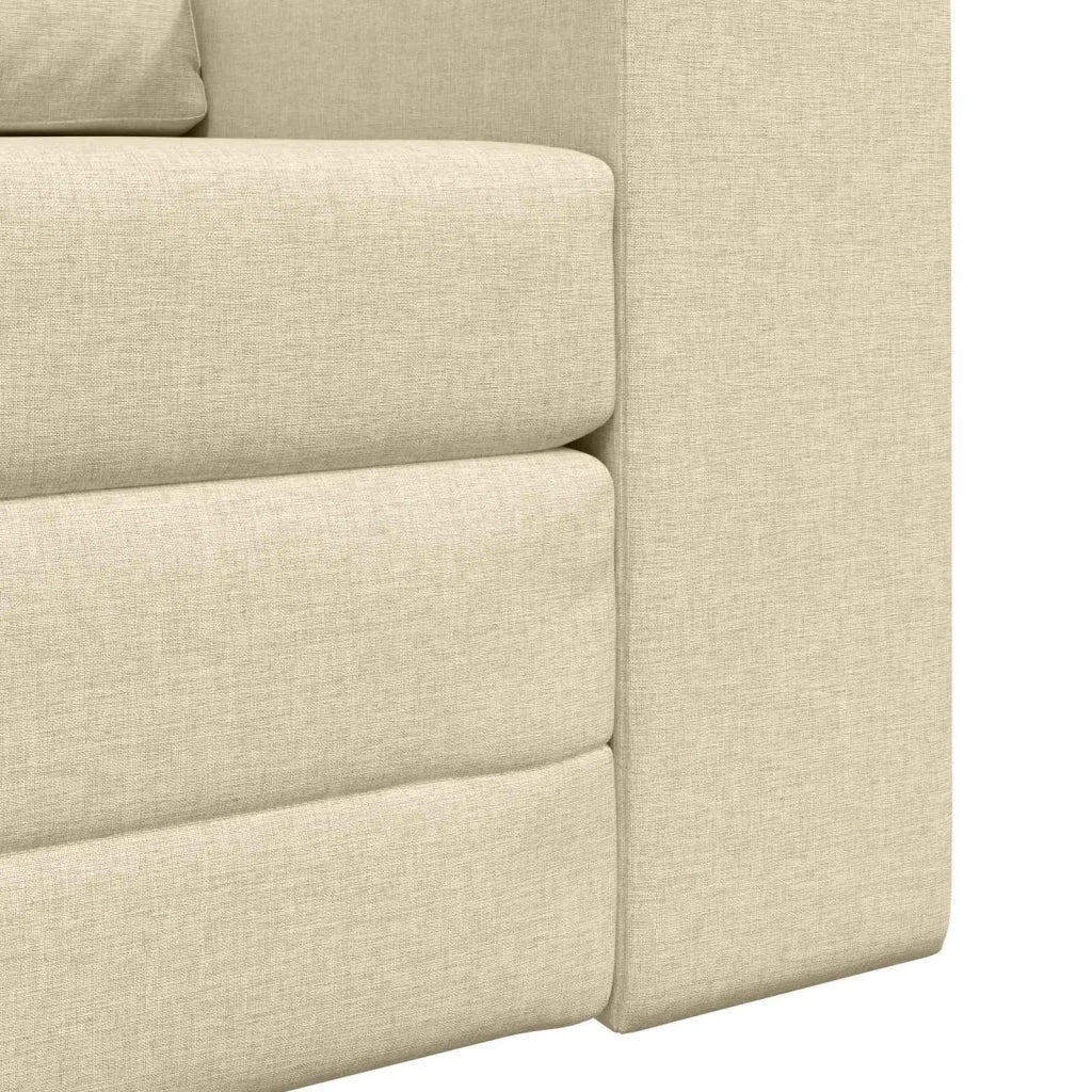 Divano letto Crema 98 x 71 x 83 cm Tessuto 4106661