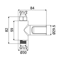 Termometro doccia con display digitale