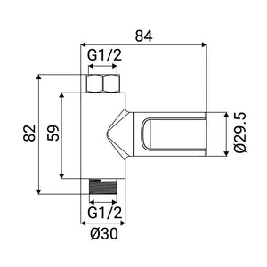 Termometro doccia con display digitale
