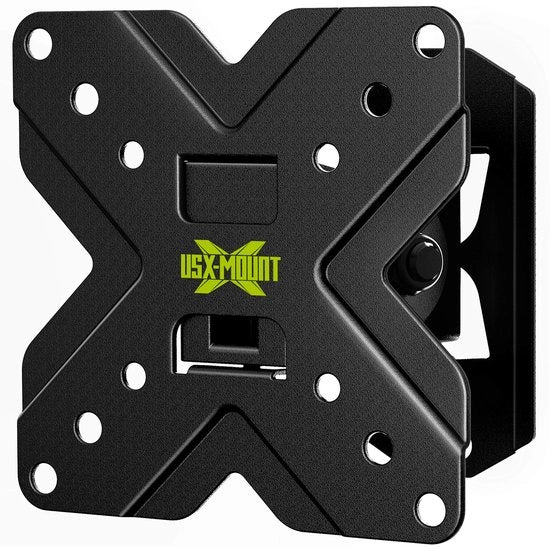 Sostegno per TV da parete, braccio per TV rotativo e inclinabile per schermi da 10 a 26 pollici, supporto per TV da parete con massimo VESA 100x100mm, braccio per TV universale
