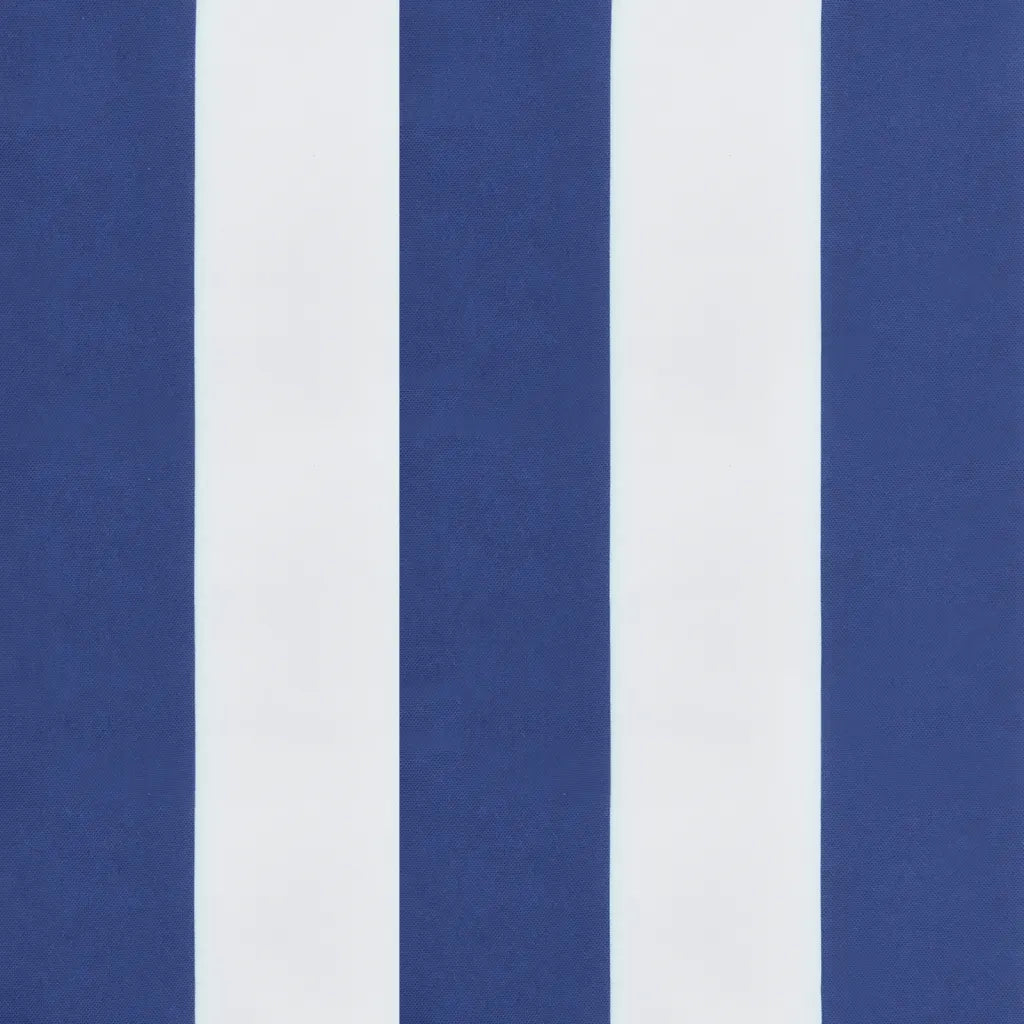 Cuscini per Sedia 6 pz | Cuscini per sedie Bianco e Blu 50x50x7 cm Tessuto Oxford