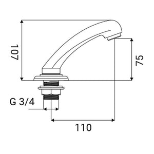 Doccetta per parrucchiere nera ad 1 funzione