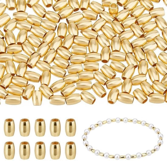 Collezione di perle da DIY 150 pezzi - perle a goccia in ottone - diametro goccia 1,4 mm - perle a goccia piccole - gioielli da realizzare - organizzare e separare