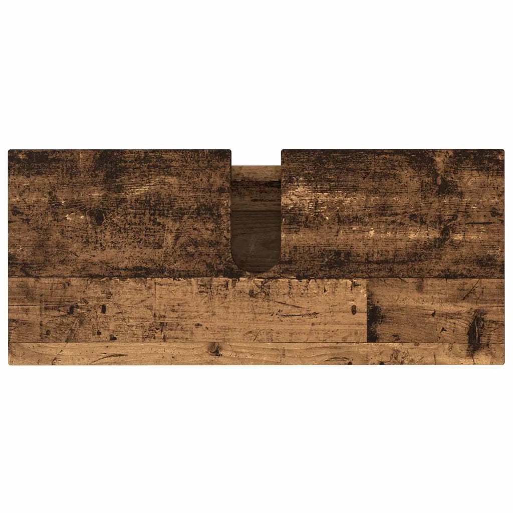 Mobiletto da bagno Legno antico 80 x 35 x 60 cm 889393