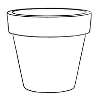 Vaso Ø60x54 cm in Polietilene Tulli Vaso Standard One Essential 60 Antracite