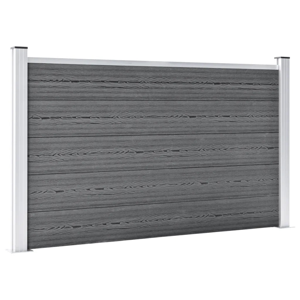 Recinzione da Giardino in WPC 699x106 cm Grigia cod mxl 23385