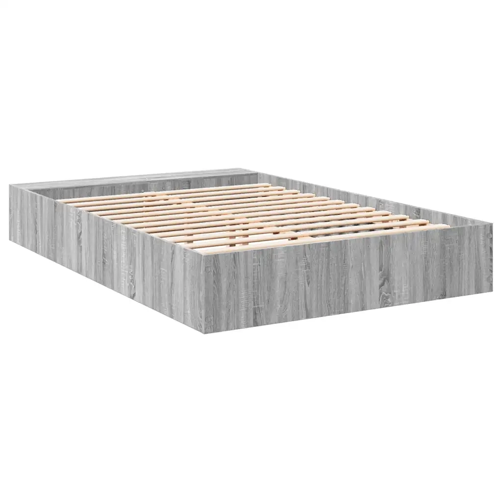 Giroletto-Struttura Letto Grigio Sonoma 150x200 cm in Legno Multistrato 785266