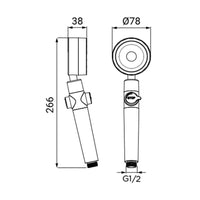 Doccino con pulsante risparmio acqua - Serie Helix