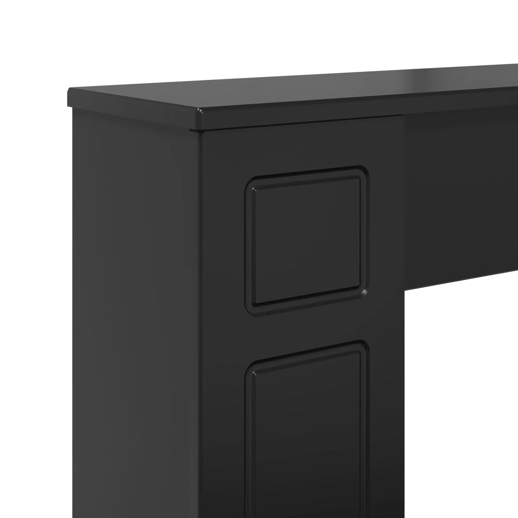 Cornice per camino Nero 100 x 20 x 100 cm Legno ingegnerizzato 8006616