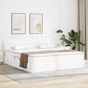 Letto con contenitore e LED con led Bianco Puro 160 x 200 cm 3371038