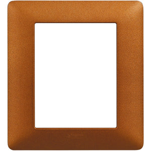 Placca Bticino Matix 3+3 moduli rosso terra AM4826TRT