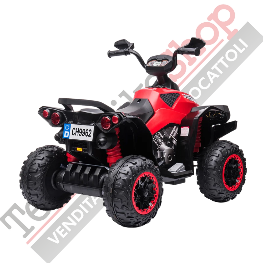 Quad Elettrico per Bambini Quad Medio Sport 12V-Rosso