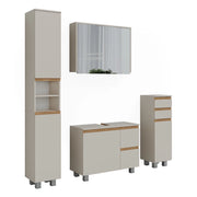 Vicco Set di mobili da bagno Cashmere/Artigianale 4 parti