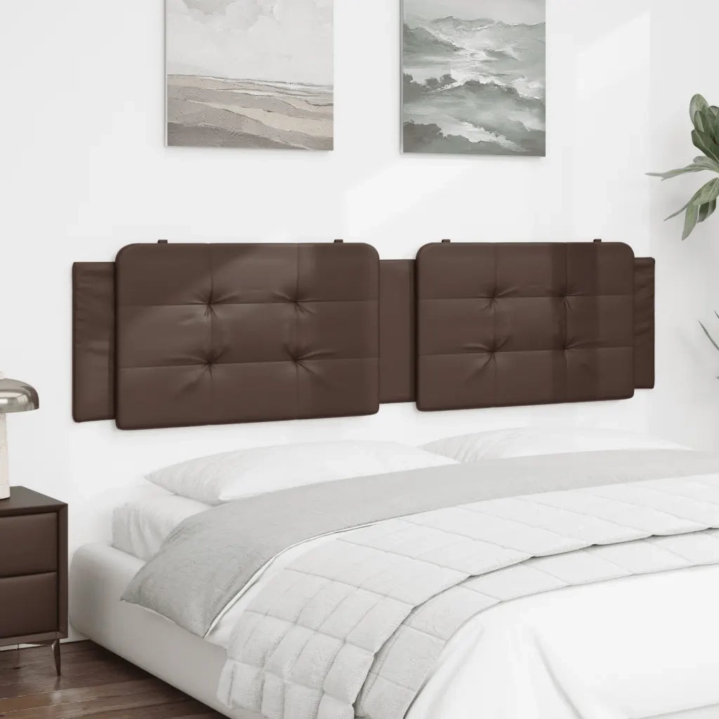 Cuscino Testiera Zadar Marrone 200 cm in Similpelle 374885