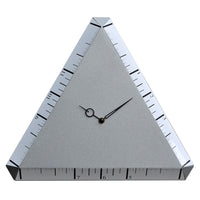 Orologio da Parete Triangolare 38X38Cm Pirondini Italia Pitagora Argento