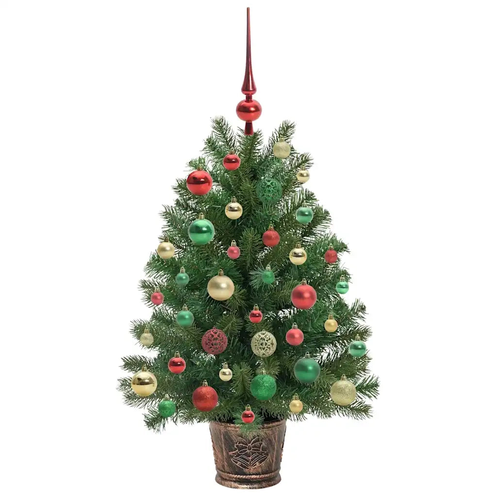 Albero di Natale artificiale con 150 LED Verde 95 cm PE e PVC 3397323