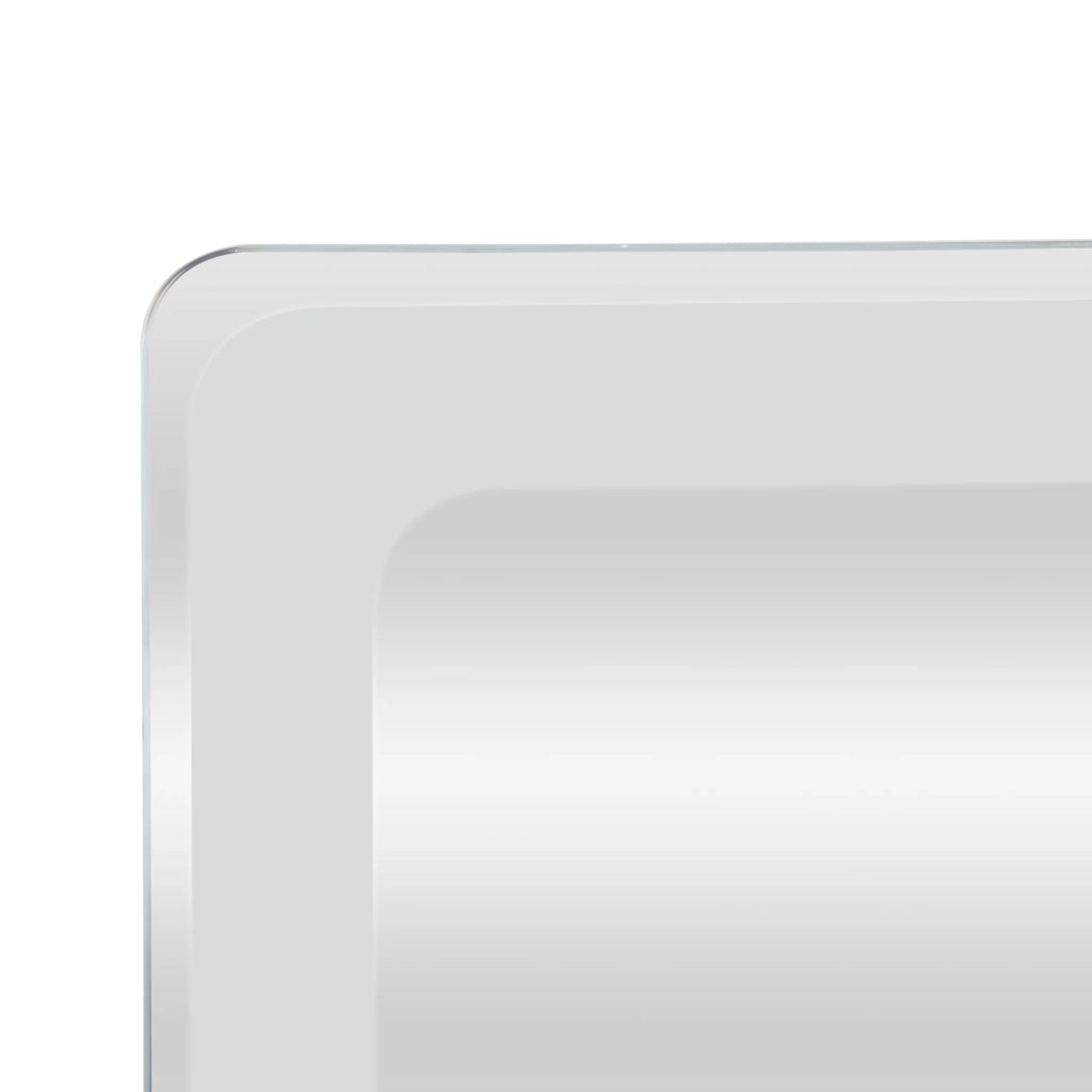 Specchio decorativo moderno a LED 60 x 80 x 4 cm argento 03_0010155