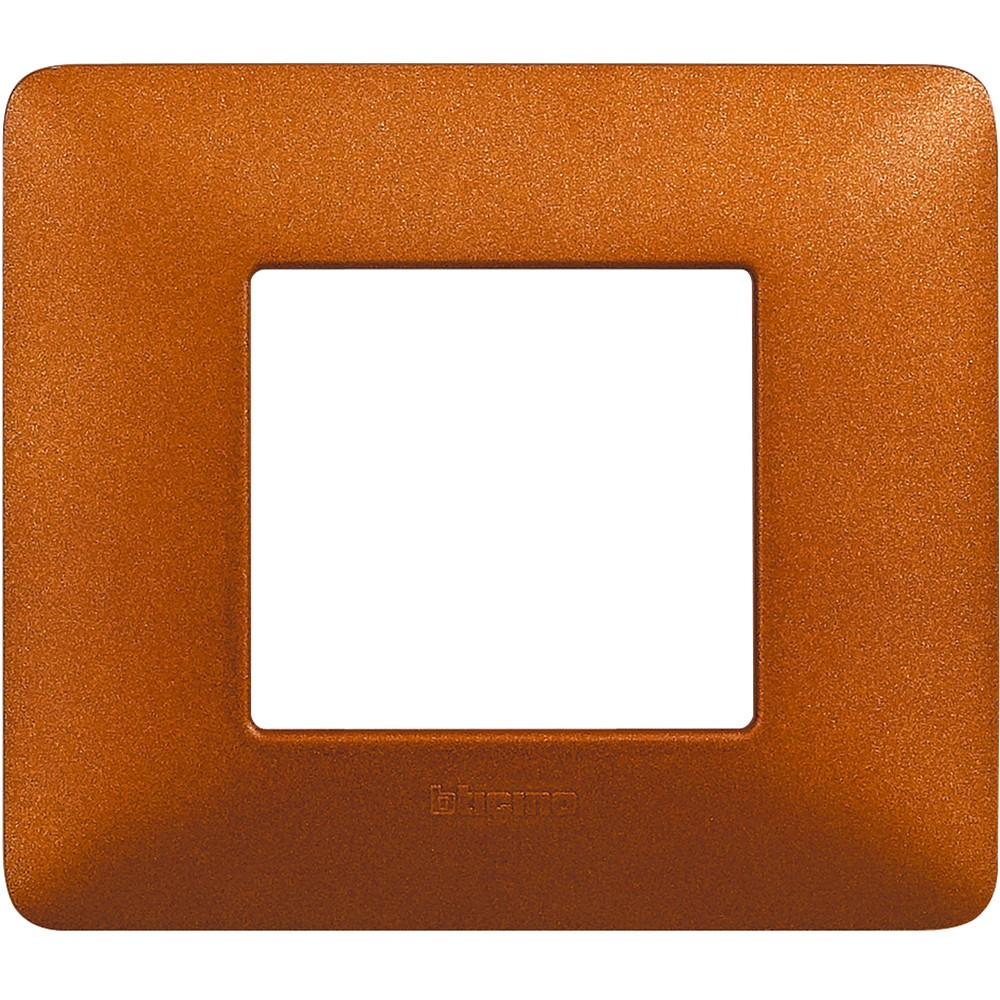 Placca Bticino Matix 2 moduli rosso terra AM4802TRT