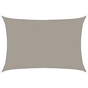 Vela Parasole | Telo Ombra | Vela da ombra 160 g/m2 Rettangolare Grigio Chiaro 4x6 m in HDPE