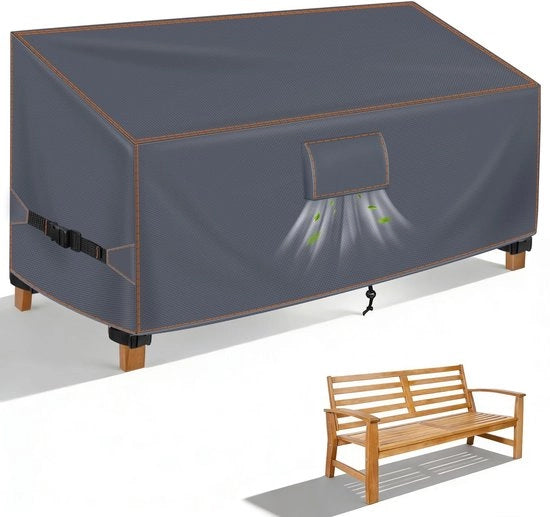 Tappeto di protezione per bancone da giardino - impermeabile - 3 pezzi - resistente ai raggi UV - invernale - 420D stoffa Oxford - 163x70x63/86 cm