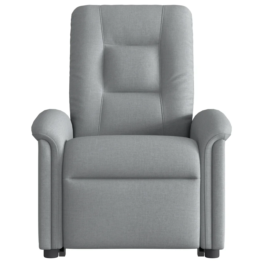 Poltrona Reclinante Alzapersona Elettrica Grigio Chiaro Tessuto 3303274