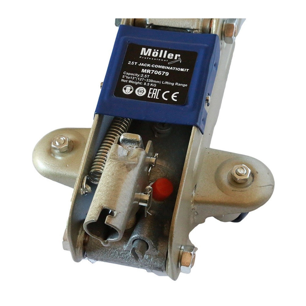 Trade Shop - Kit Coppia Cavalletti + Crick Cric 2.5 Tonnellate Sollevatore Idraulico 2.5 Ton -