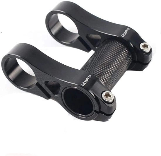 Manubrio Regolabile per Bicicletta con Doppia Manopola per Bicicletta da Passeggio con Manubrio Inclinabile con Materiale Resistente allo Sfregamento - Codice: FG-1234 - Materiale: Alluminio - Lunghezza: 600 mm - Altezza Regolabile: 60-90 mm - Peso: 450 g
