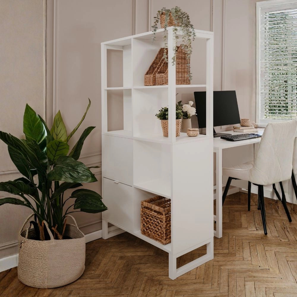 Libreria bifacciale Sumatra20A colore bianco