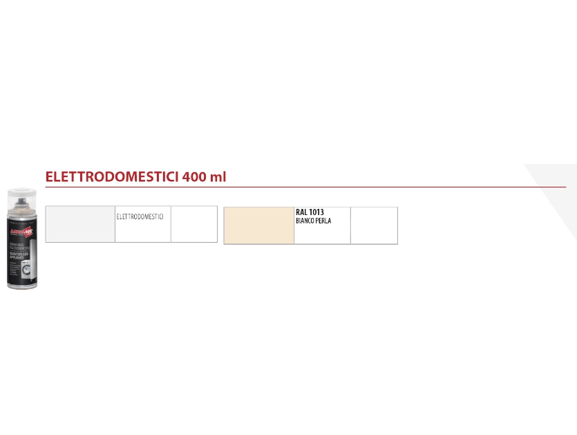 BOMBOLETTA SPRAY ACRILICO ELETTRODOMESTICI 400 ml - Bianco - 6 pezzi- AMBROSOL