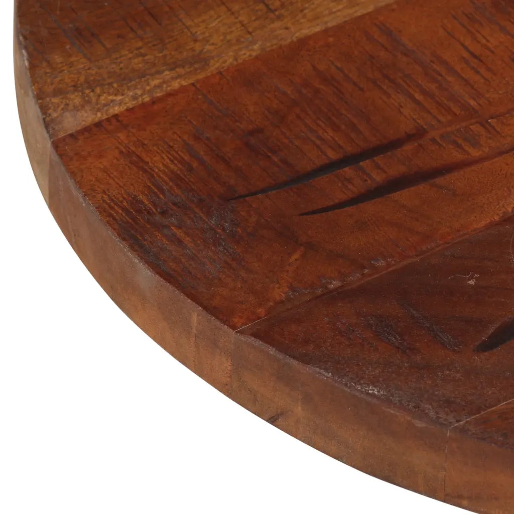 Piano per Tavolo Ã˜ 60x3,8 cm Rotondo Legno Massello di Recupero